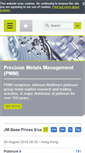 Mobile Screenshot of platinum.matthey.com