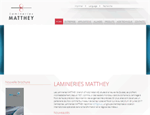 Tablet Screenshot of matthey.ch